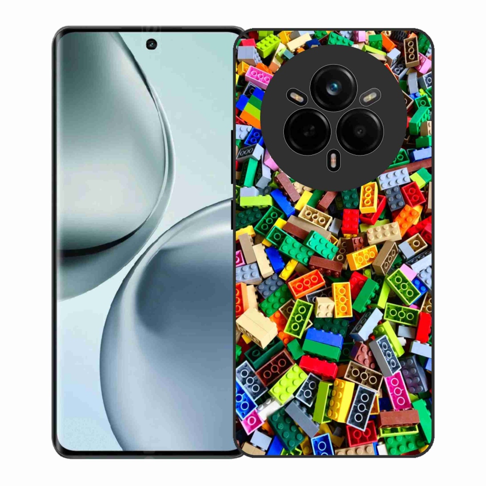 Gelový kryt mmCase na Realme 14 Pro+ 5G - barevné stavební kostky