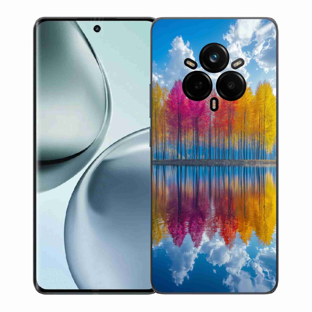 Gelový kryt mmCase na Realme 14 Pro 5G - barevné stromy