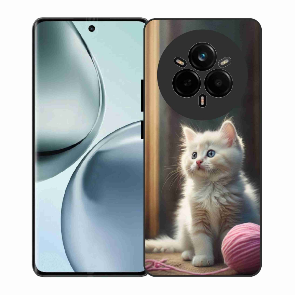 Gelový kryt mmCase na Realme 14 Pro 5G - bílé kotě 2