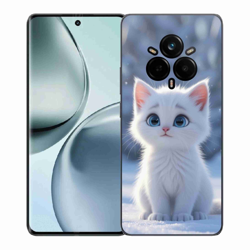 Gelový kryt mmCase na Realme 14 Pro 5G - bílé kotě 3