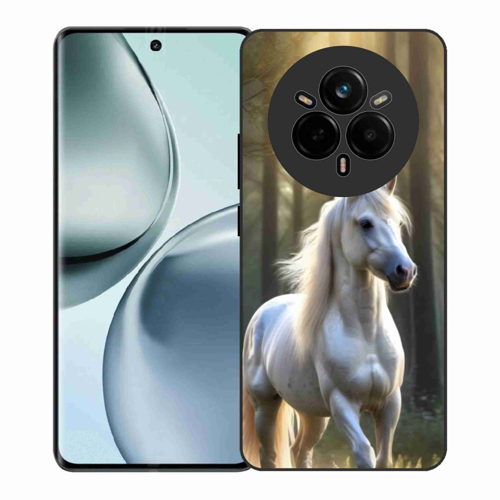 Gelový kryt mmCase na Realme 14 Pro+ 5G - bílý kůň 3