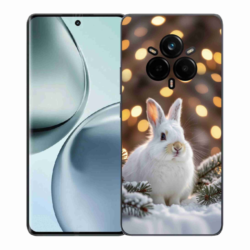 Gelový kryt mmCase na Realme 14 Pro 5G - bílý zajíc