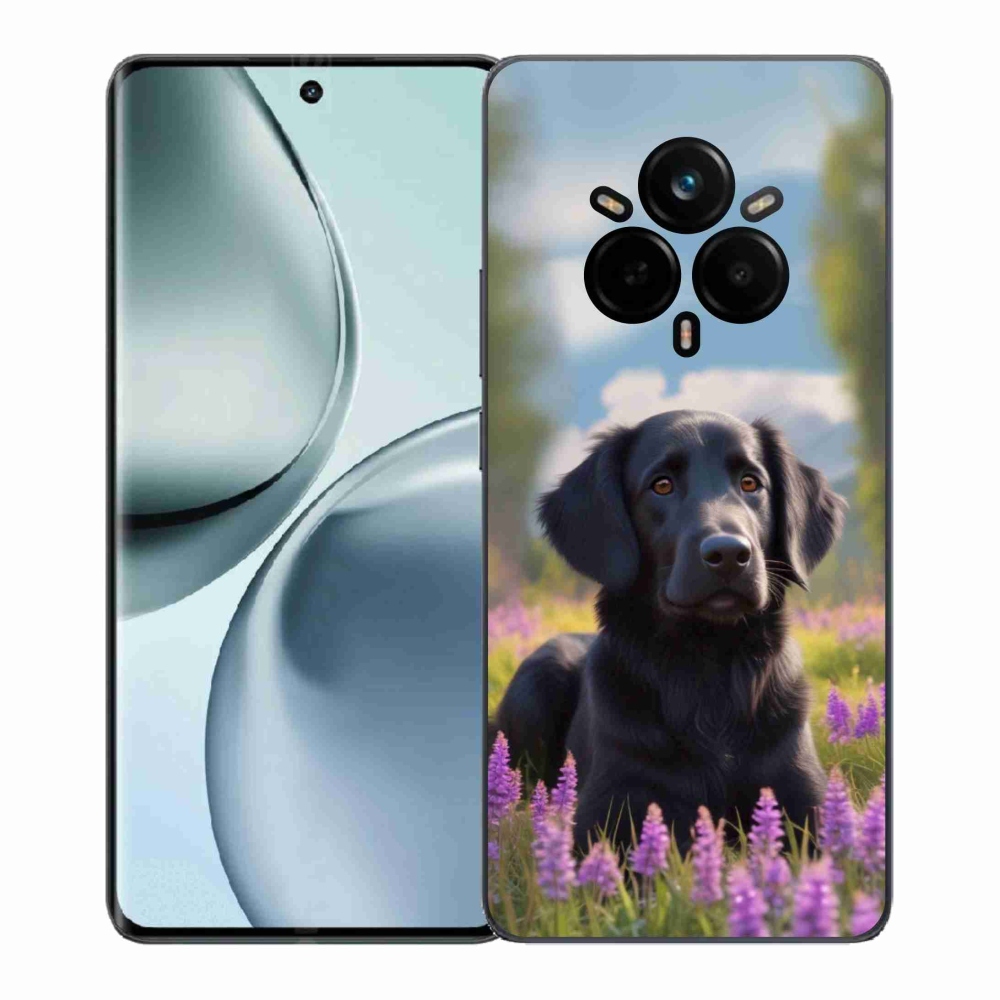 Gelový kryt mmCase na Realme 14 Pro 5G - elegantní černý retrívr