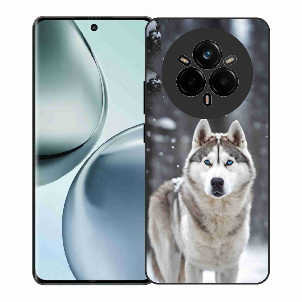 Gelový kryt mmCase na Realme 14 Pro+ 5G - husky 2