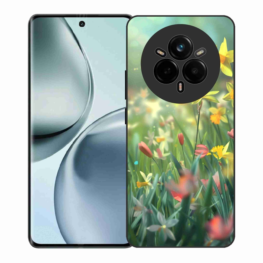 Gelový kryt mmCase na Realme 14 Pro+ 5G - jarní květy