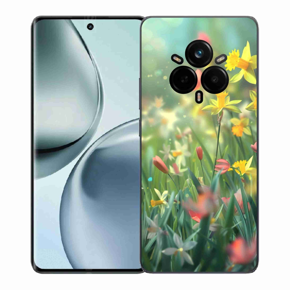 Gelový kryt mmCase na Realme 14 Pro 5G - jarní květy