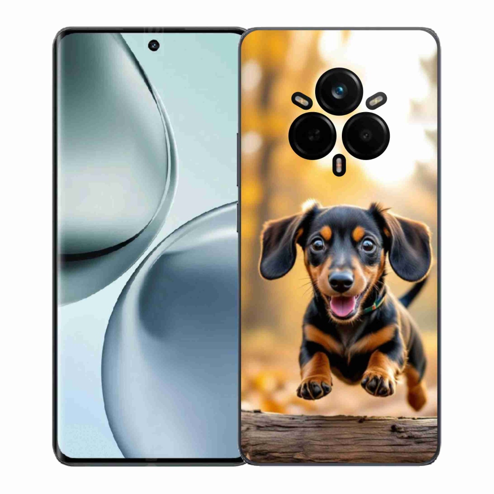 Gelový kryt mmCase na Realme 14 Pro 5G - jezevčík 2