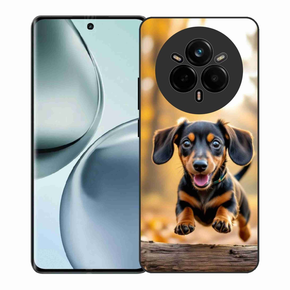 Gelový kryt mmCase na Realme 14 Pro+ 5G - jezevčík 2
