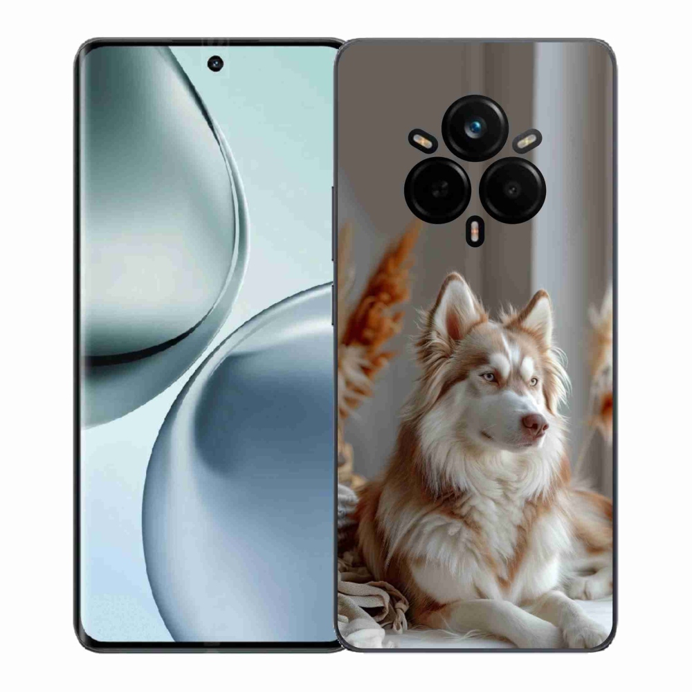 Gelový kryt mmCase na Realme 14 Pro 5G - klidný sibiřský husky