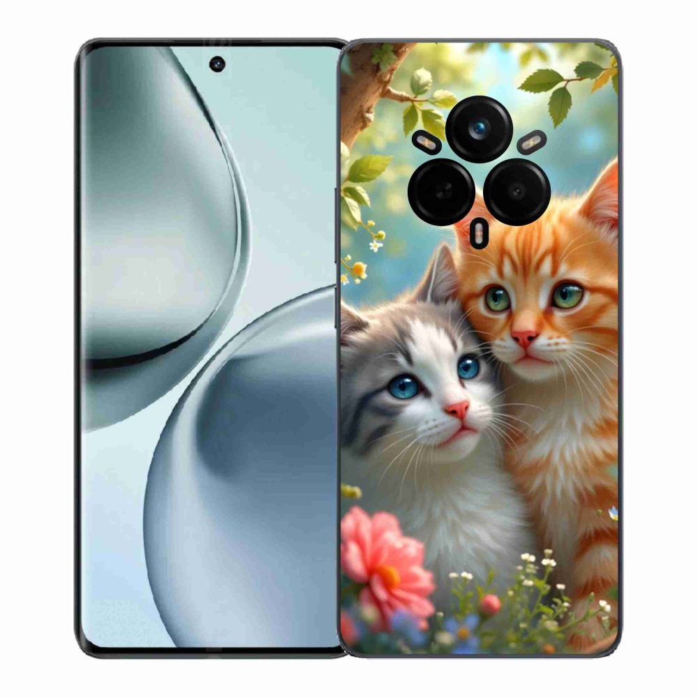 Gelový kryt mmCase na Realme 14 Pro 5G - kočičí láska 2