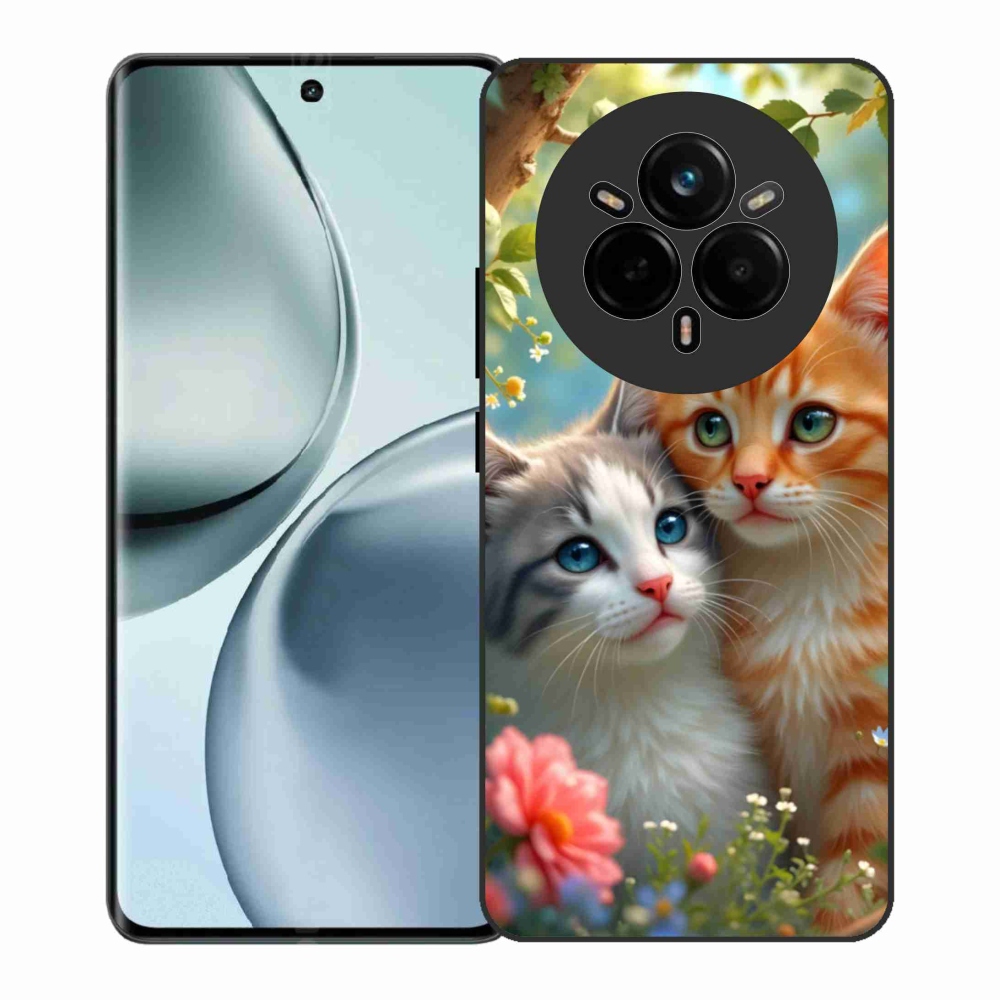 Gelový kryt mmCase na Realme 14 Pro+ 5G - kočičí láska 2