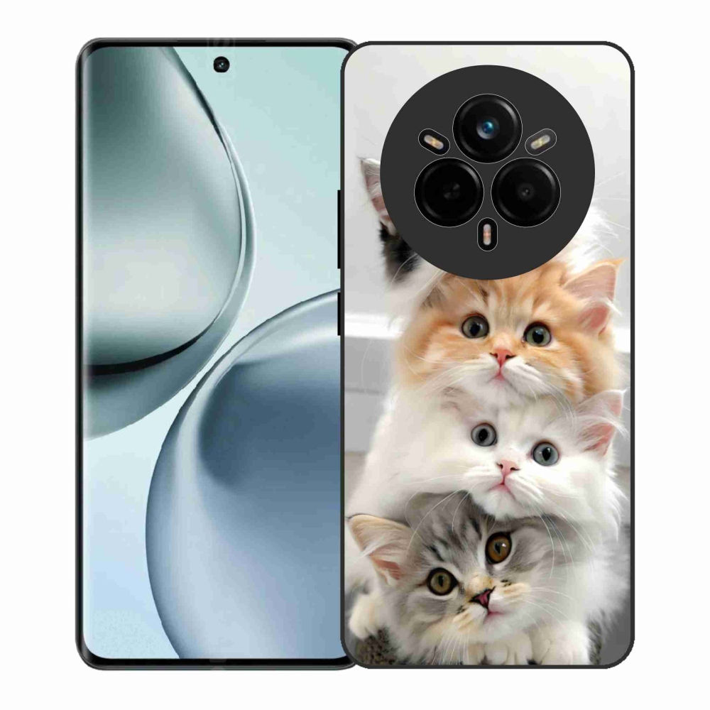 Gelový kryt mmCase na Realme 14 Pro+ 5G - kočičí parta