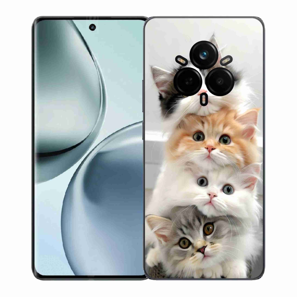 Gelový kryt mmCase na Realme 14 Pro+ 5G - kočičí parta