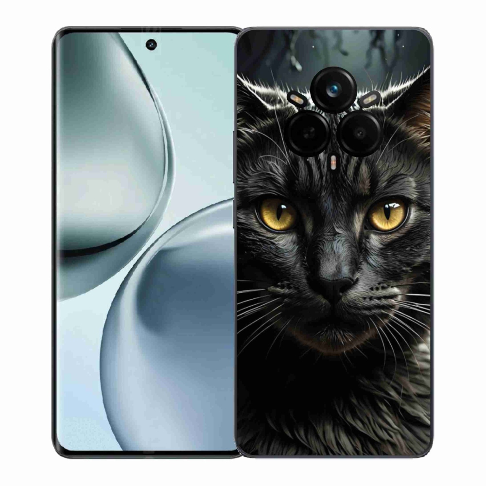 Gelový kryt mmCase na Realme 14 Pro 5G - kočičí pohled 3