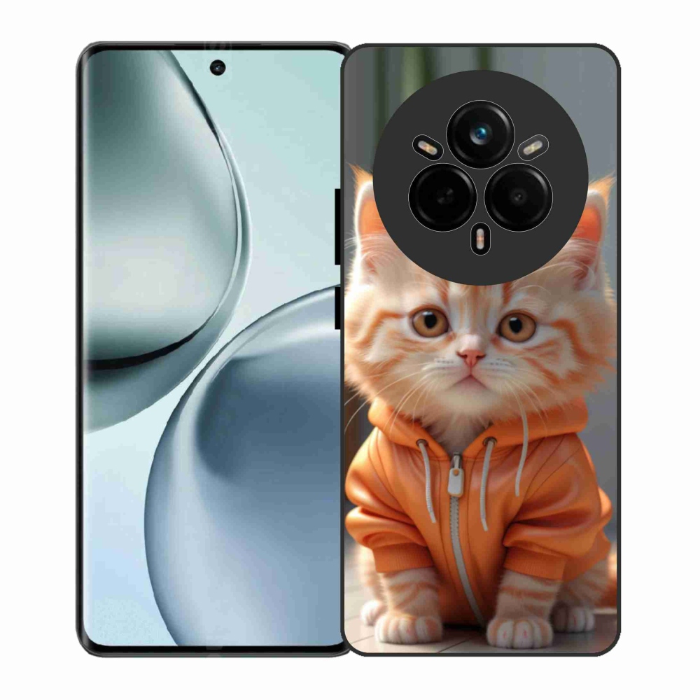 Gelový kryt mmCase na Realme 14 Pro 5G - kotě v mikině