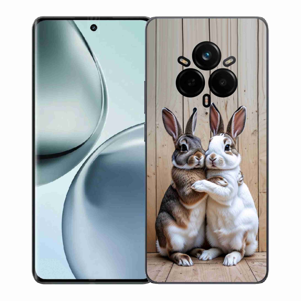 Gelový kryt mmCase na Realme 14 Pro+ 5G - králičí pár
