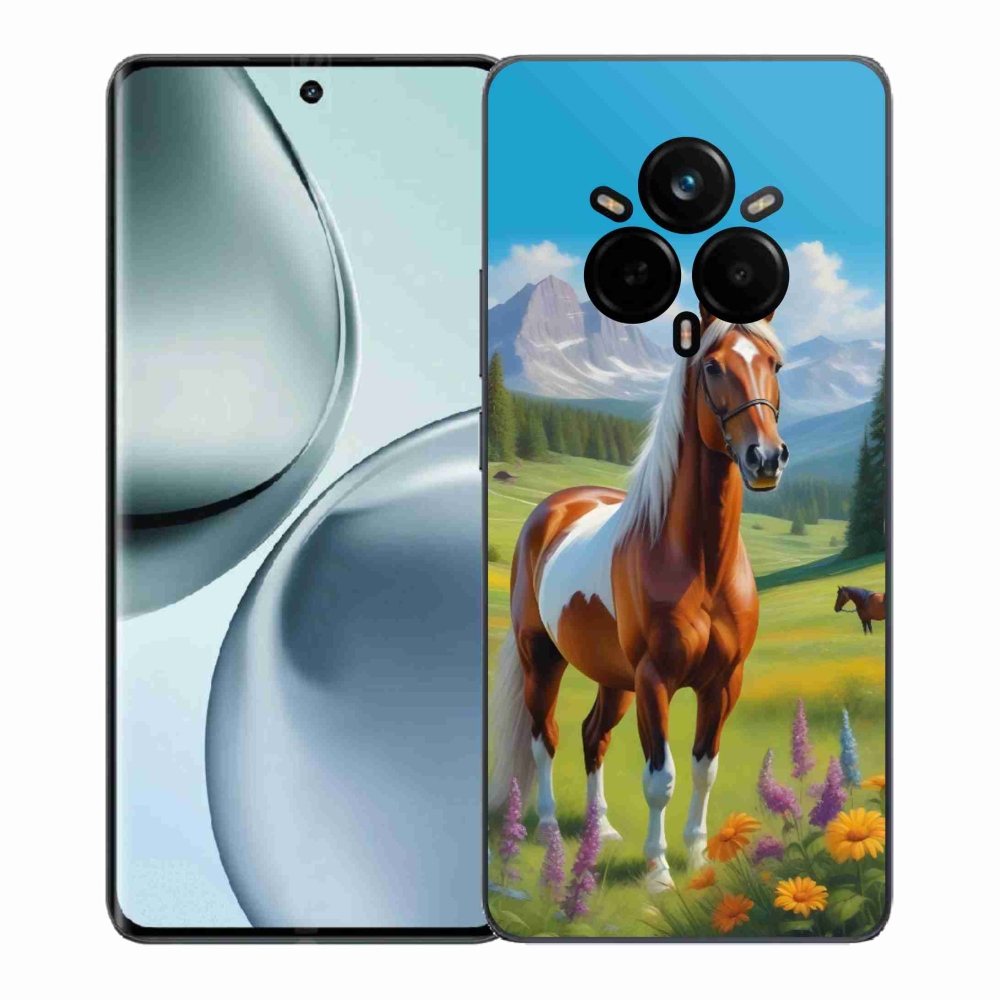 Gelový kryt mmCase na Realme 14 Pro 5G - kůň na louce