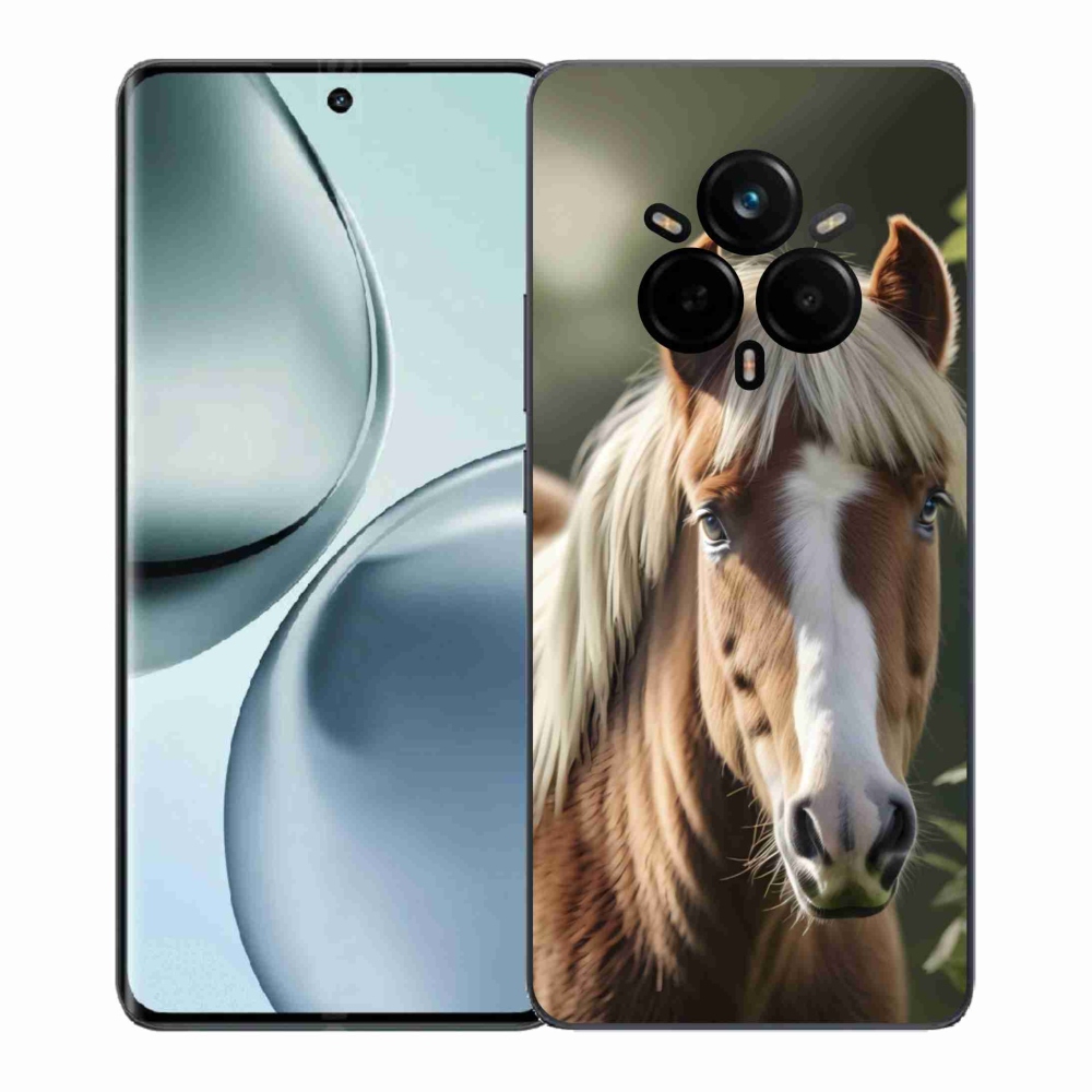 Gelový kryt mmCase na Realme 14 Pro 5G - kůň se světlou hřívou