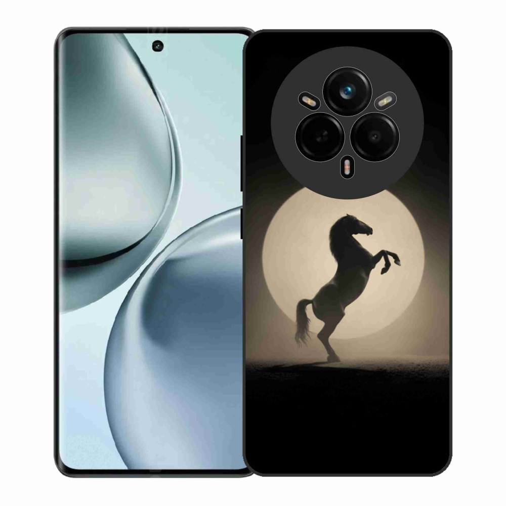 Gelový kryt mmCase na Realme 14 Pro+ 5G - kůň v siluetě
