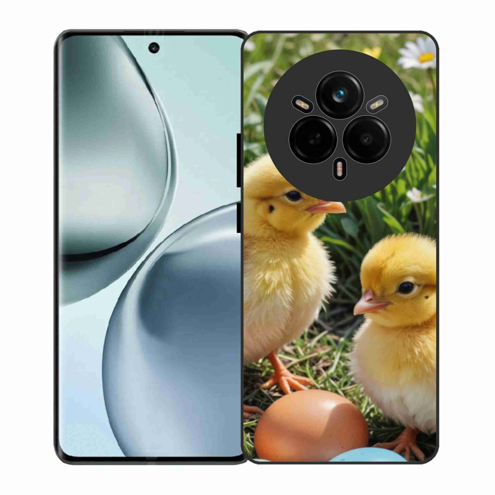 Gelový kryt mmCase na Realme 14 Pro 5G - kuřátka