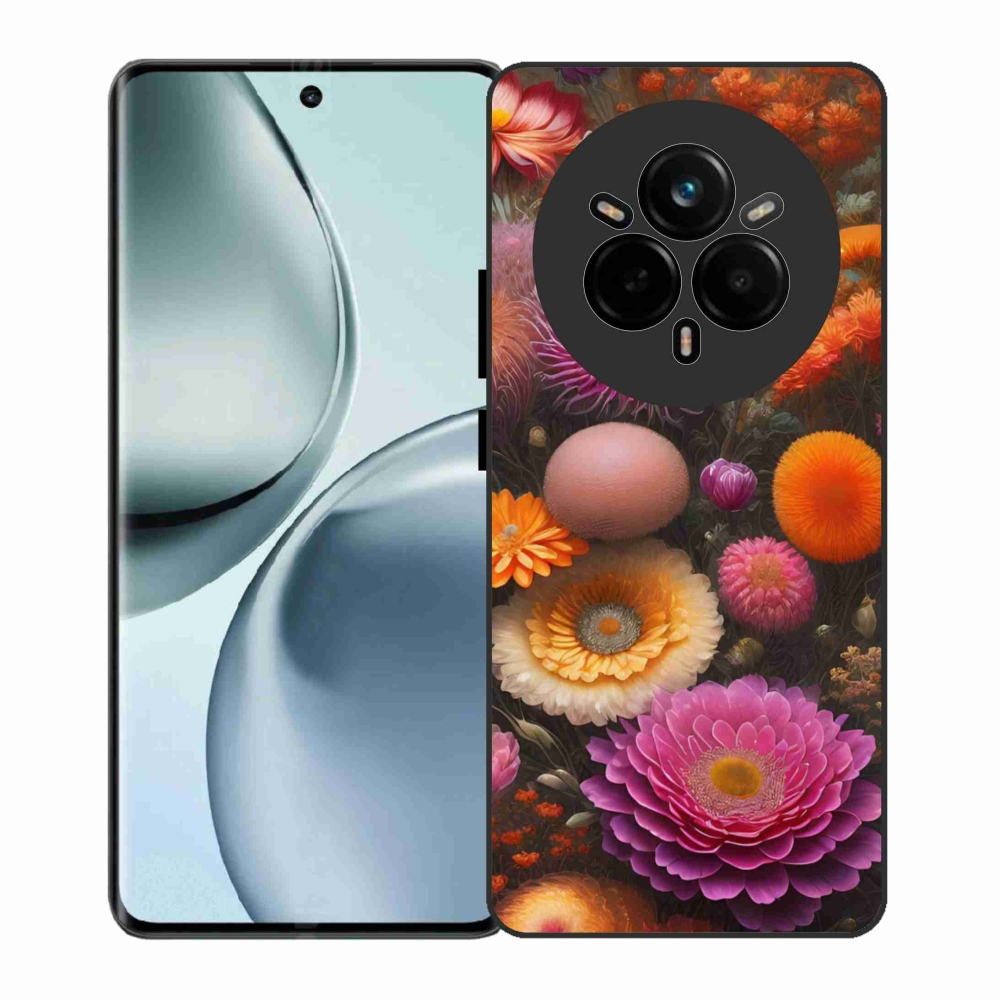 Gelový kryt mmCase na Realme 14 Pro 5G - květinová kompozice