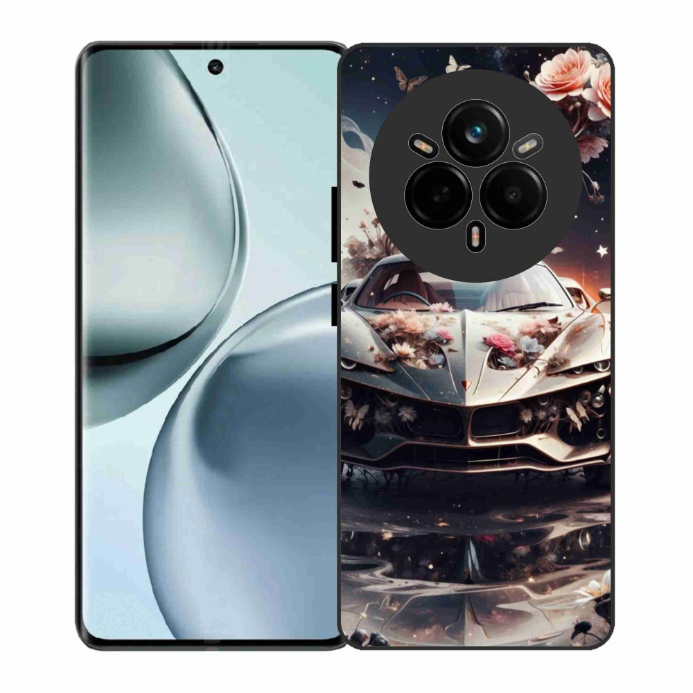 Gelový kryt mmCase na Realme 14 Pro 5G - květinový sportovní vůz