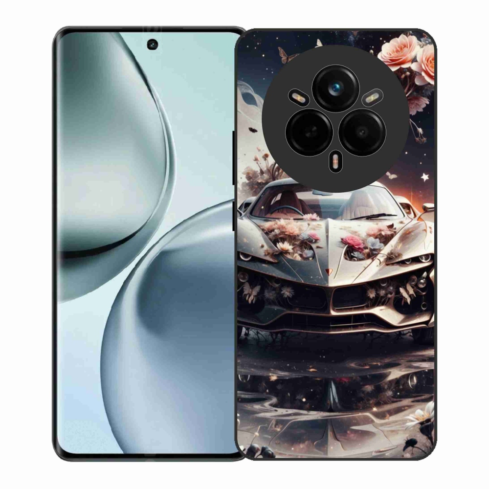 Gelový kryt mmCase na Realme 14 Pro+ 5G - květinový sportovní vůz