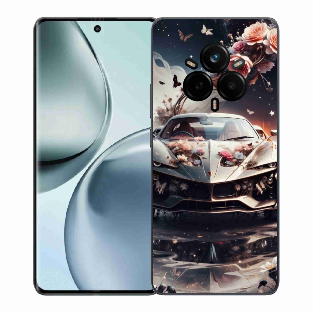 Gelový kryt mmCase na Realme 14 Pro 5G - květinový sportovní vůz