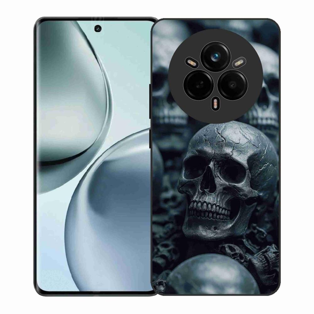 Gelový kryt mmCase na Realme 14 Pro+ 5G - lebka 2