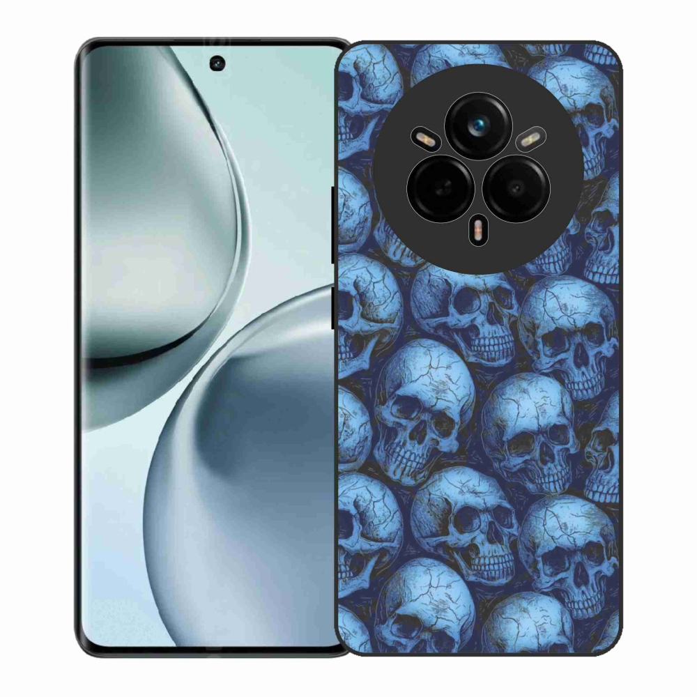 Gelový kryt mmCase na Realme 14 Pro+ 5G - lebky