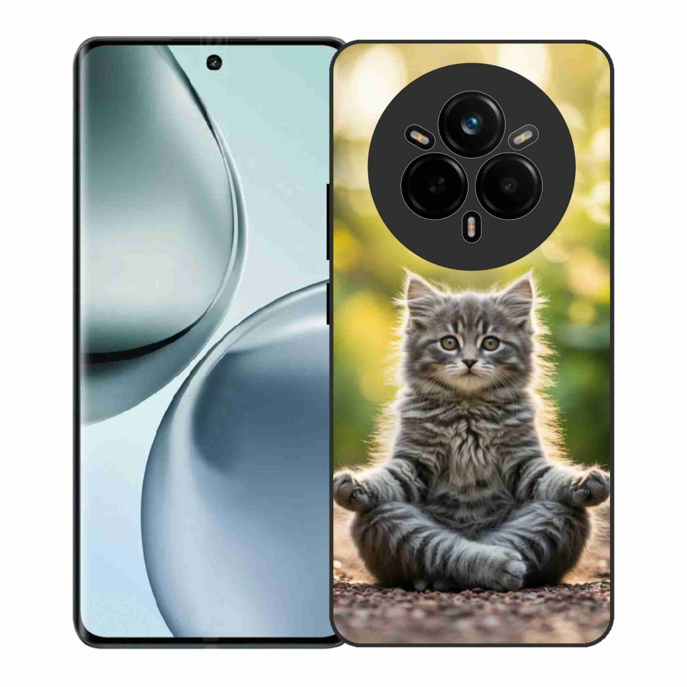 Gelový kryt mmCase na Realme 14 Pro+ 5G - meditující kotě