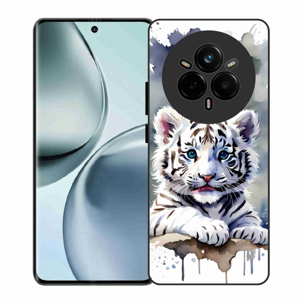 Gelový kryt mmCase na Realme 14 Pro 5G - mládě bílého tygra