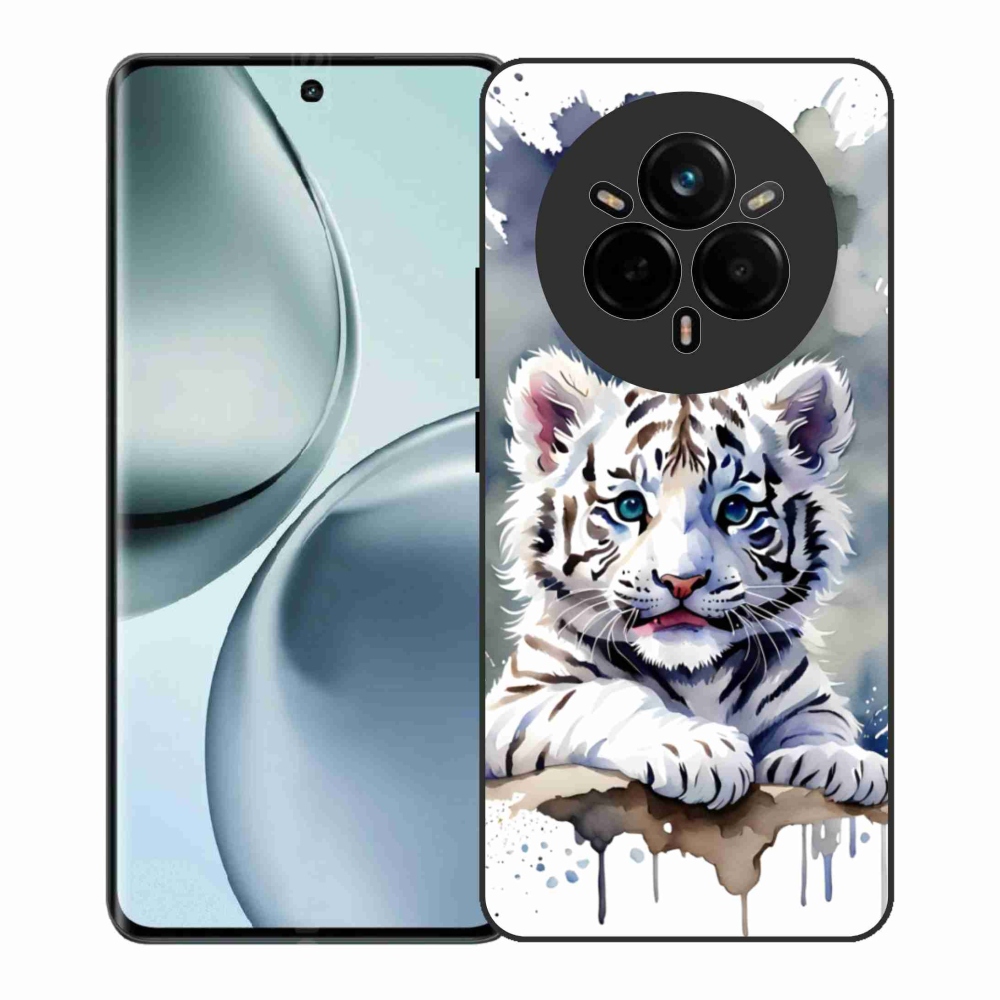 Gelový kryt mmCase na Realme 14 Pro+ 5G - mládě bílého tygra