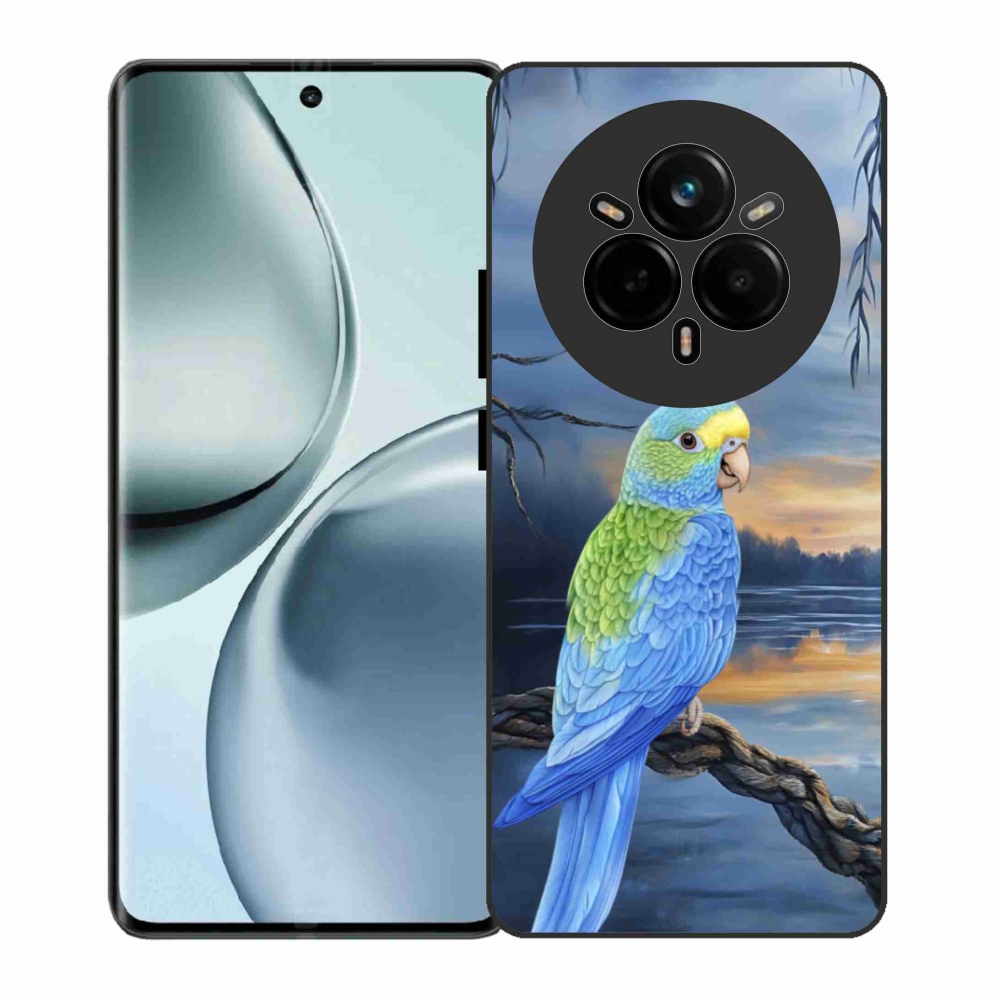 Gelový kryt mmCase na Realme 14 Pro 5G - modrý papoušek