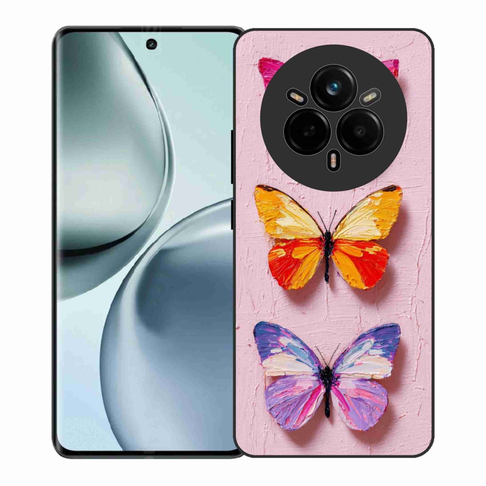 Gelový kryt mmCase na Realme 14 Pro+ 5G - motýlí trojice