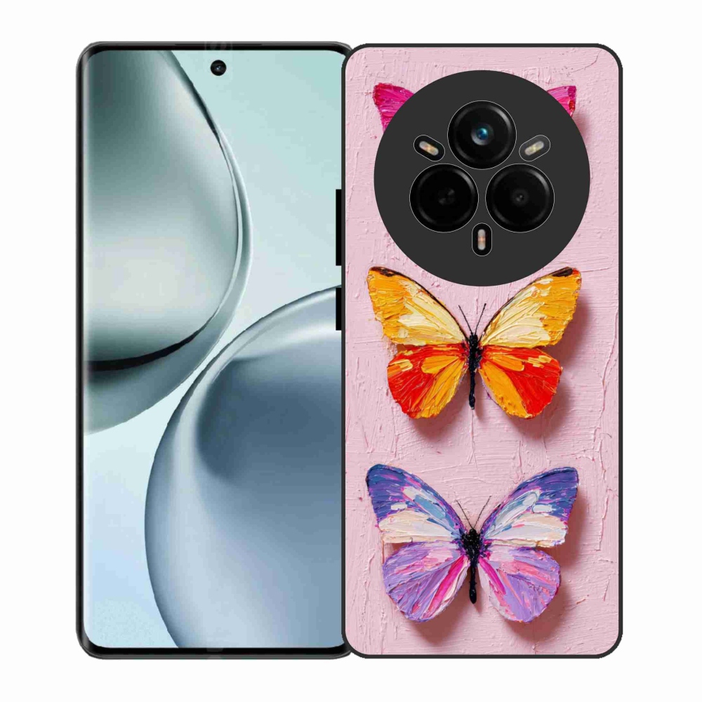 Gelový kryt mmCase na Realme 14 Pro 5G - motýlí trojice