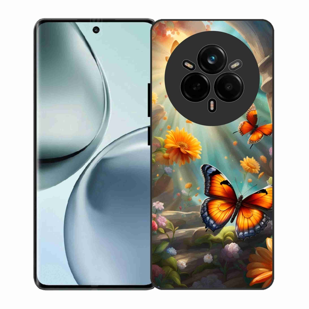 Gelový kryt mmCase na Realme 14 Pro 5G - motýlí zahrada 2