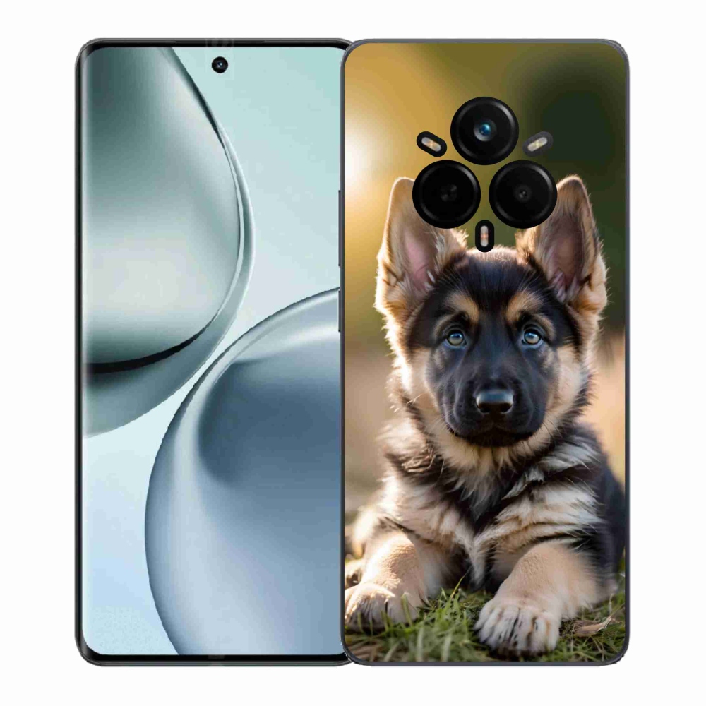 Gelový kryt mmCase na Realme 14 Pro+ 5G - německý ovčák v přírodě