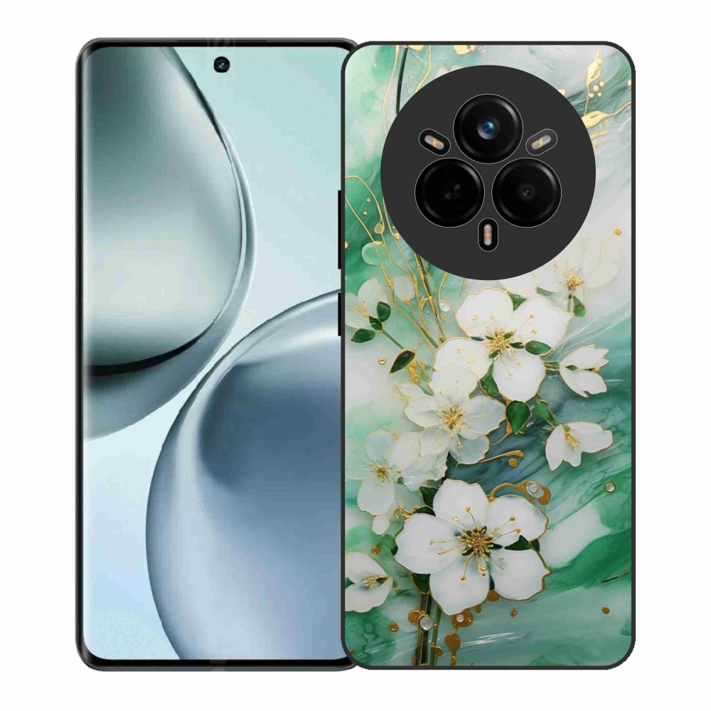 Gelový kryt mmCase na Realme 14 Pro+ 5G - něžné květy