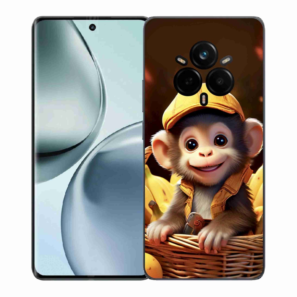 Gelový kryt mmCase na Realme 14 Pro 5G - opice v košíku