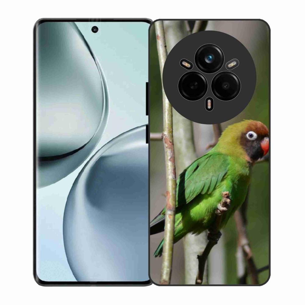 Gelový kryt mmCase na Realme 14 Pro 5G - papoušek agapornis