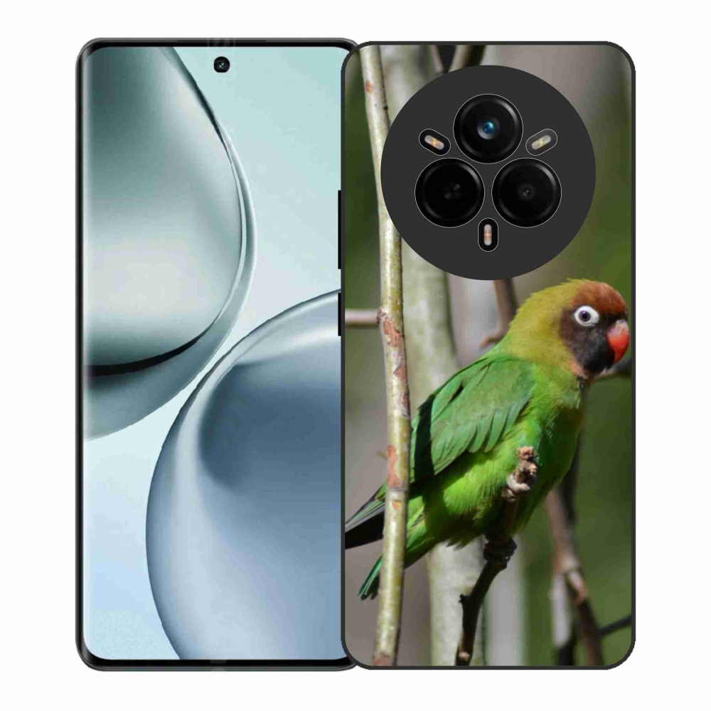 Gelový kryt mmCase na Realme 14 Pro+ 5G - papoušek agapornis