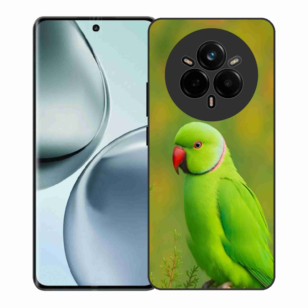 Gelový kryt mmCase na Realme 14 Pro+ 5G - papoušek alexandr 2