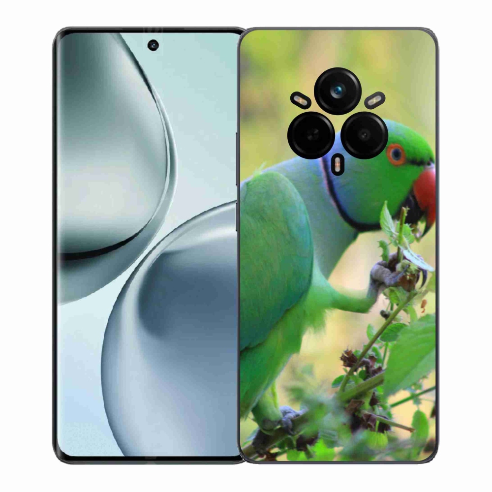 Gelový kryt mmCase na Realme 14 Pro+ 5G - papoušek alexandr