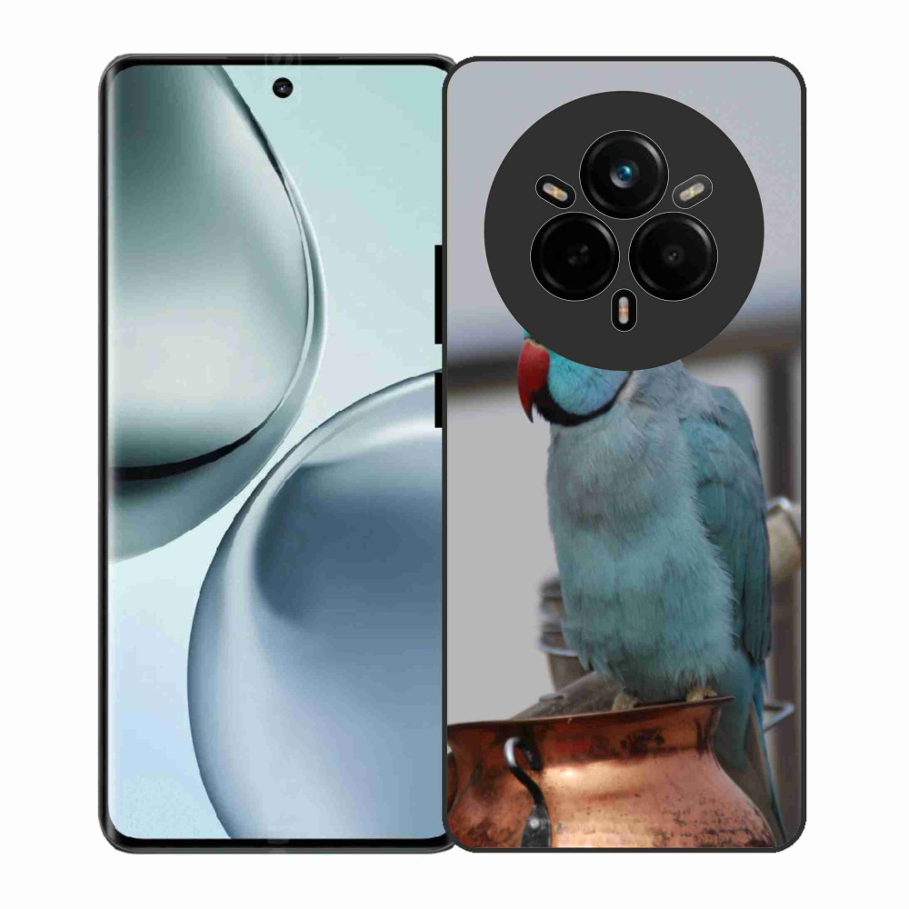 Gelový kryt mmCase na Realme 14 Pro 5G - papoušek alexandr modrý