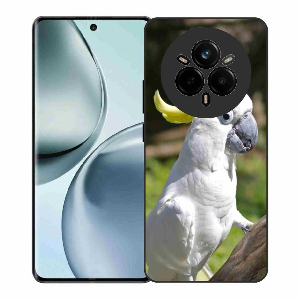 Gelový kryt mmCase na Realme 14 Pro+ 5G - papoušek kakadu 2