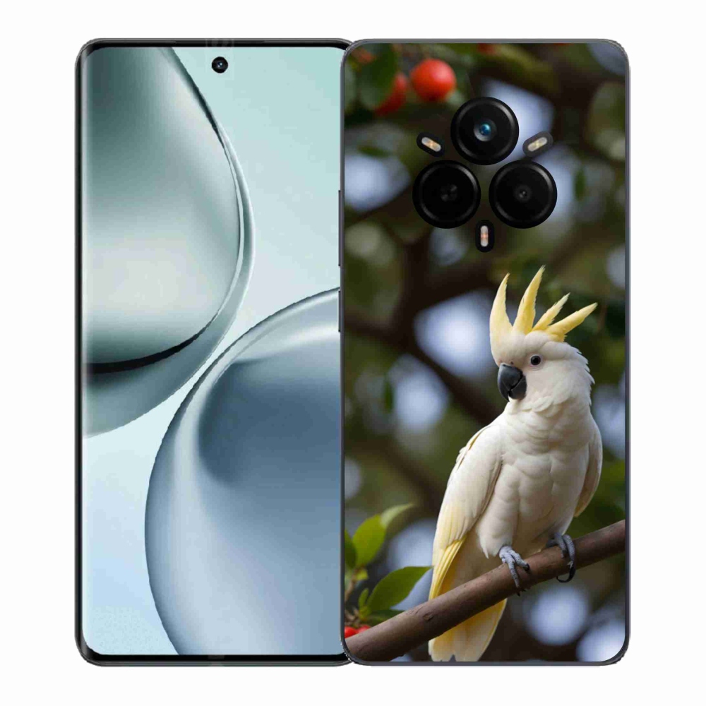 Gelový kryt mmCase na Realme 14 Pro+ 5G - papoušek kakadu 3