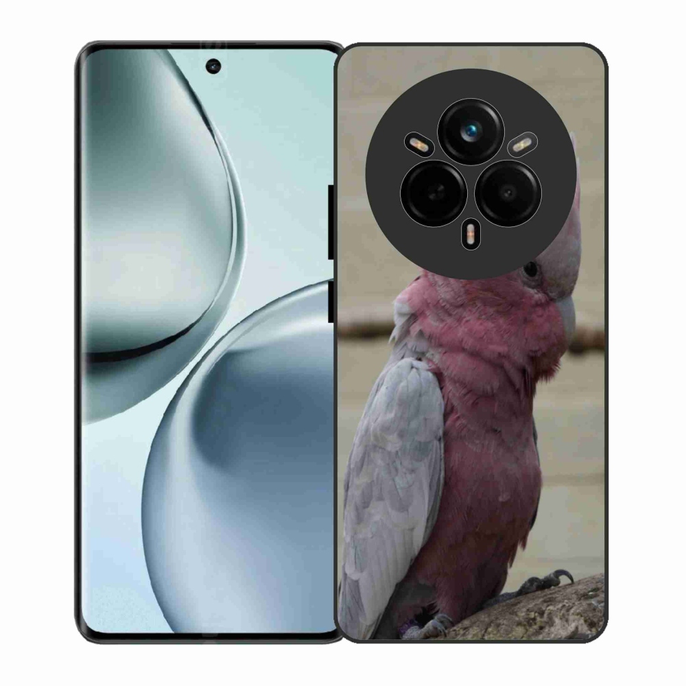 Gelový kryt mmCase na Realme 14 Pro 5G - papoušek kakadu růžový