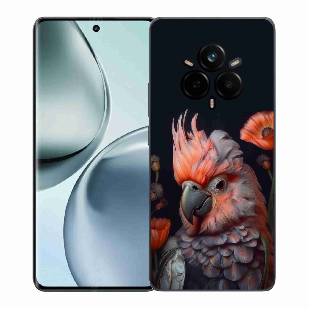 Gelový kryt mmCase na Realme 14 Pro 5G - papoušek kakadu v barvách