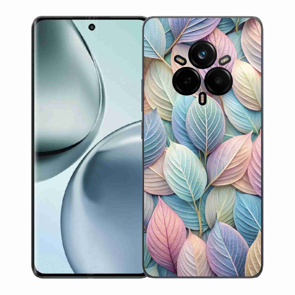 Gelový kryt mmCase na Realme 14 Pro 5G - pastelové listy